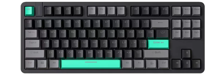 Проводная механическая клавиатура с RGB-подсветкой