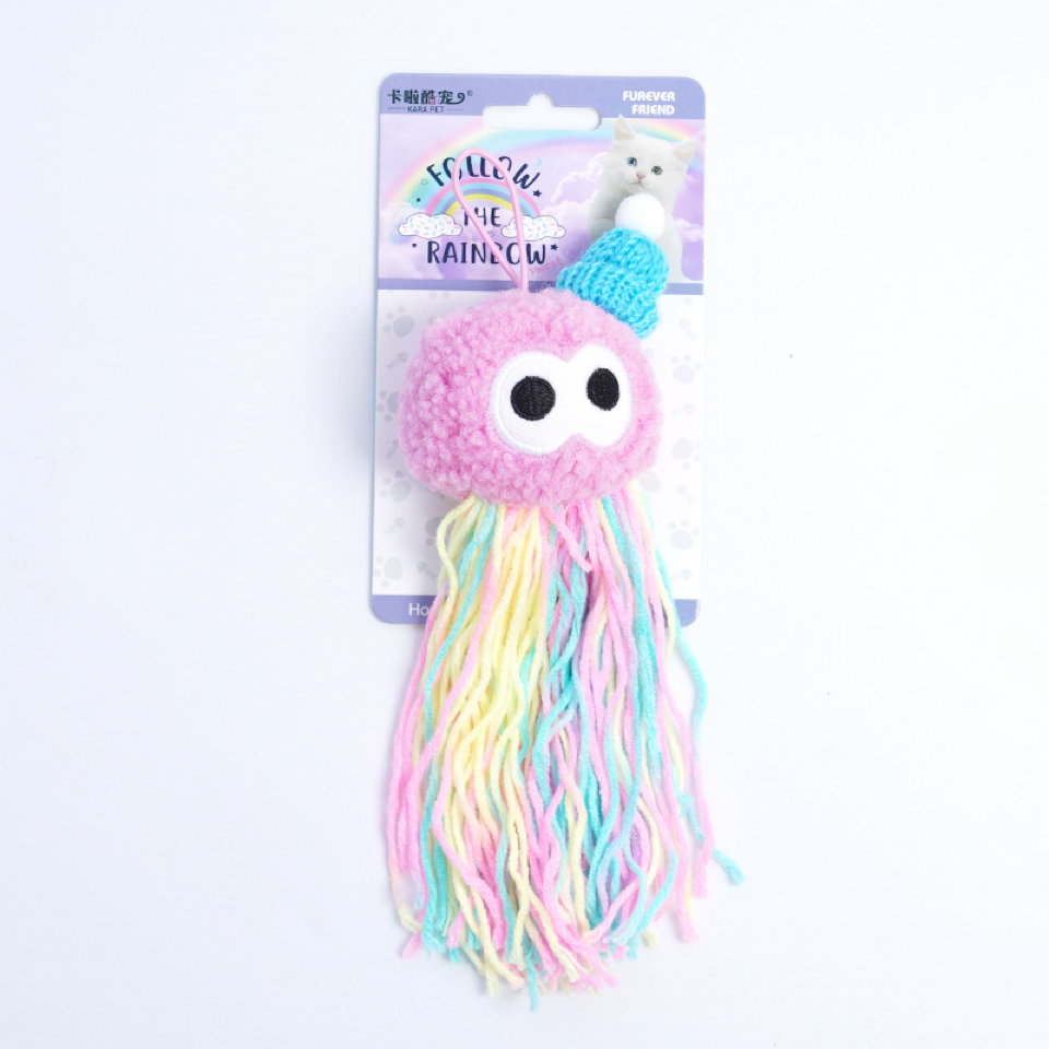 Игрушка-клубок для кошек - (цвет: розовый)