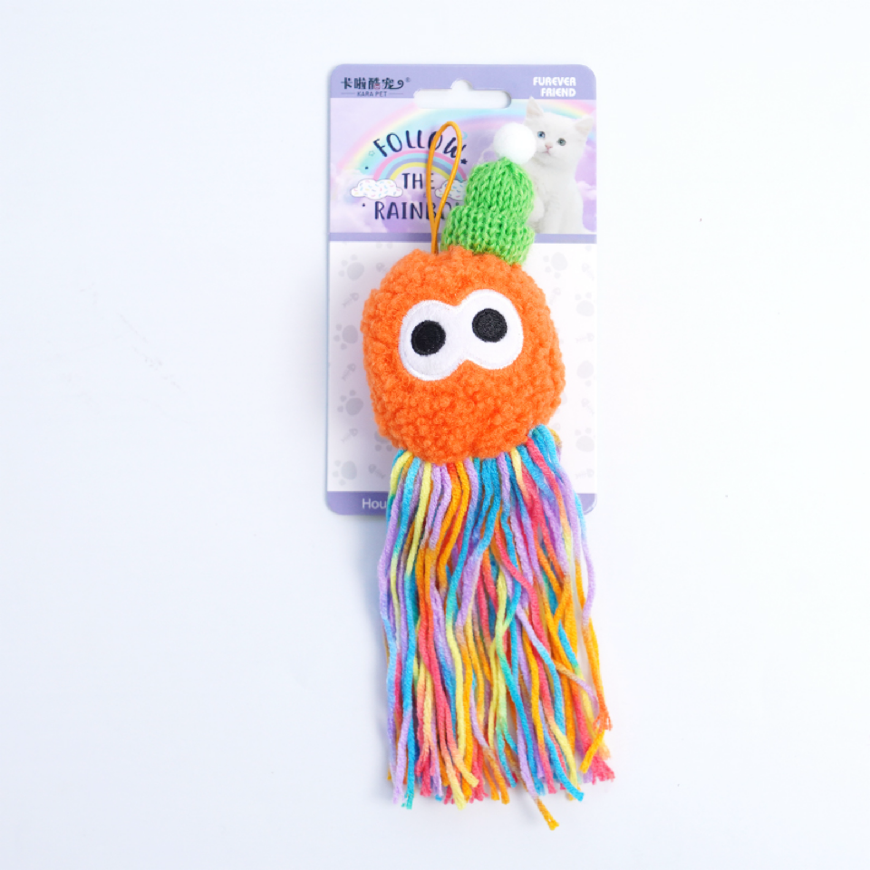 Игрушка-клубок для кошек - (цвет: оранжевый)