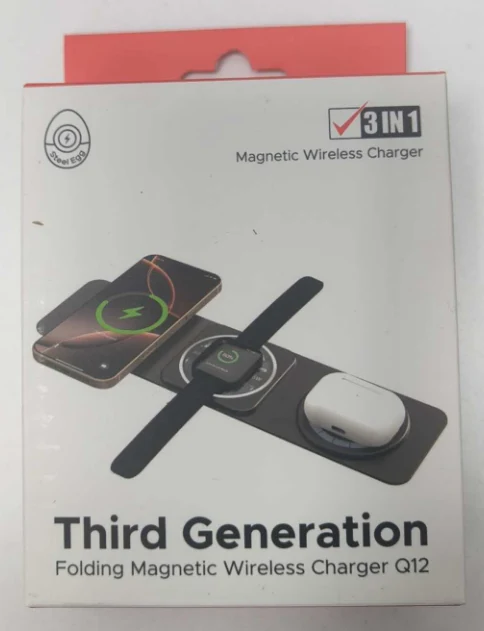 三合一折叠 无线充电器