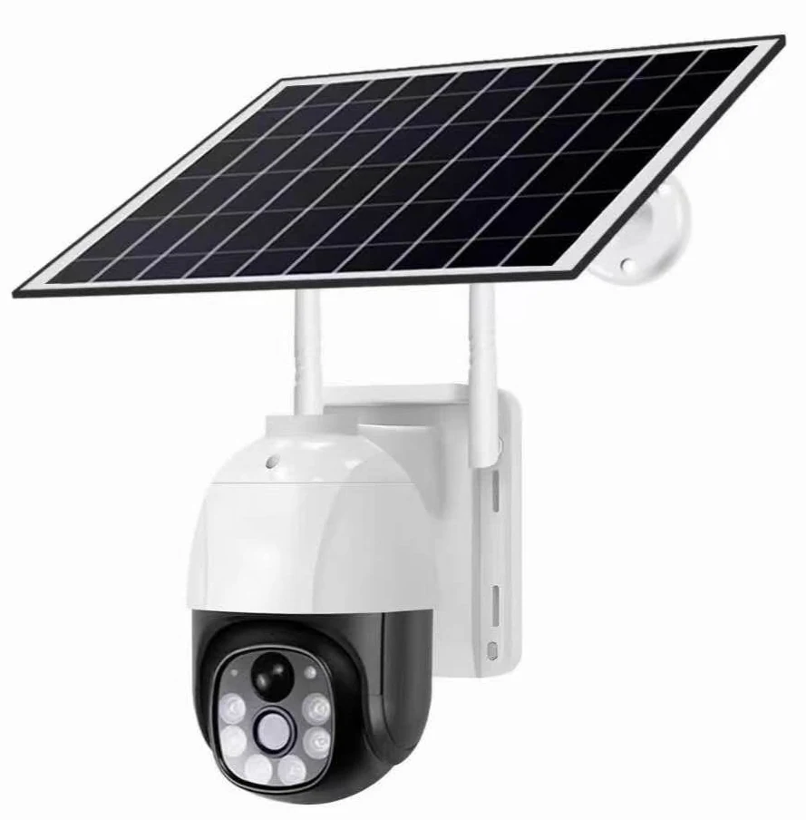 Solar-powered dome surveillance camera