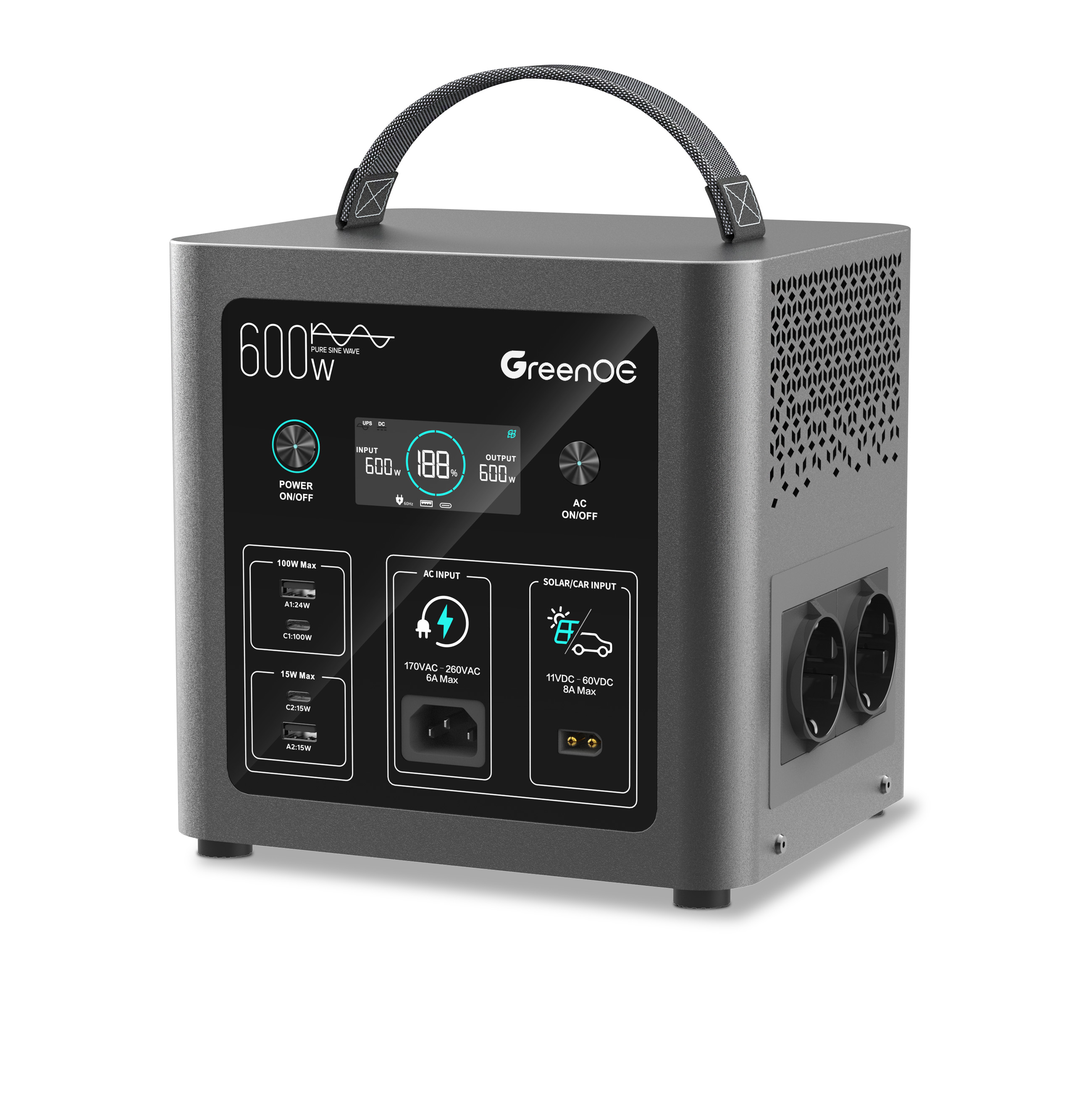 Портативная электростанция C-600 · 640 Wh